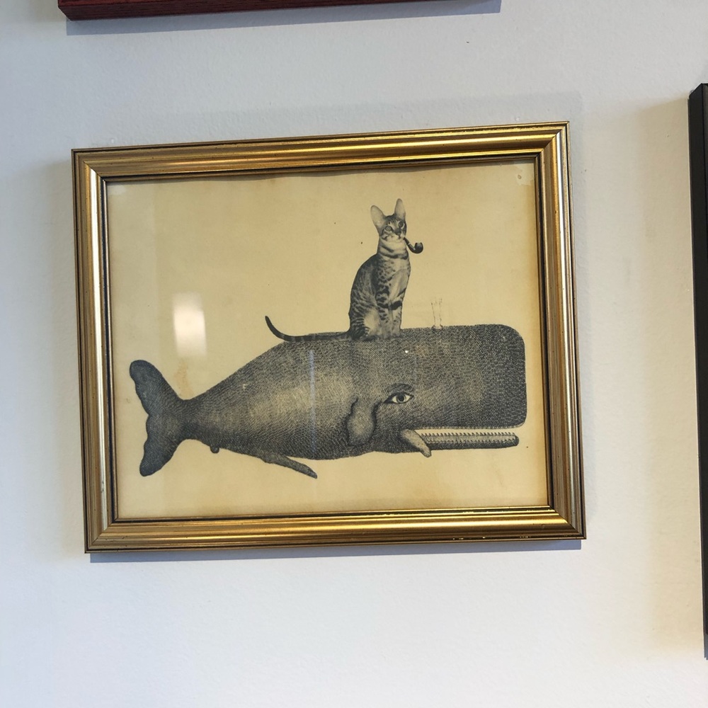 Vintage framed print, 8x10